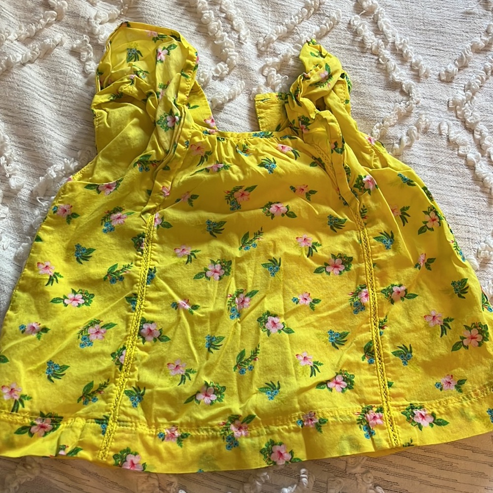 Yellow floral shirt